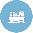 Generic image of a container ship indicating logistics functions done by ALP Canada.